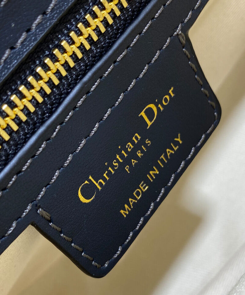Christian Dior Small CD Besace Bag Dark Blue